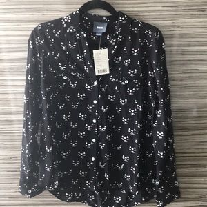 Anthropologie kitty buttondown